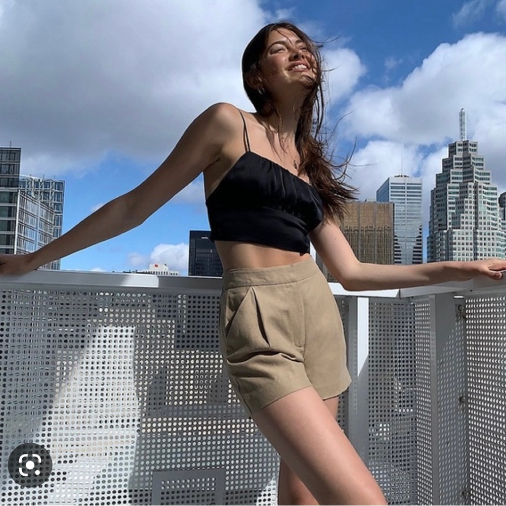 Aritzia wilfred fable linen short